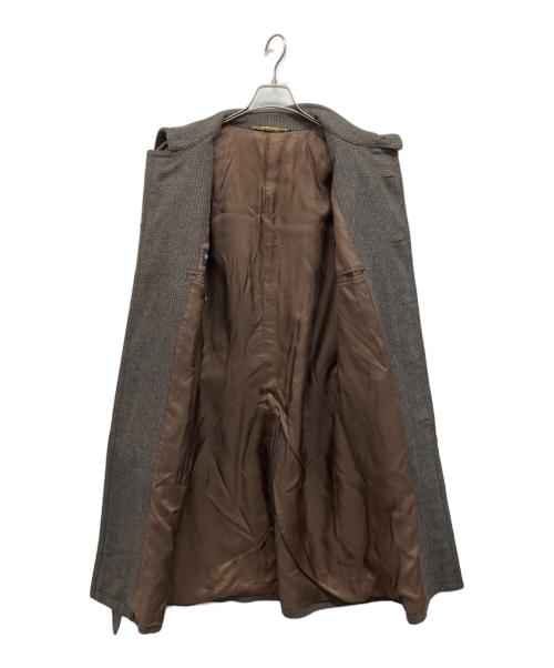 DOLCE & GABBANA（ドルチェ＆ガッバーナ）DOLCE & GABBANA (ドルチェ＆ガッバーナ) ウールカシミヤエポレット付コート ブラウン サイズ:46の古着・服飾アイテム