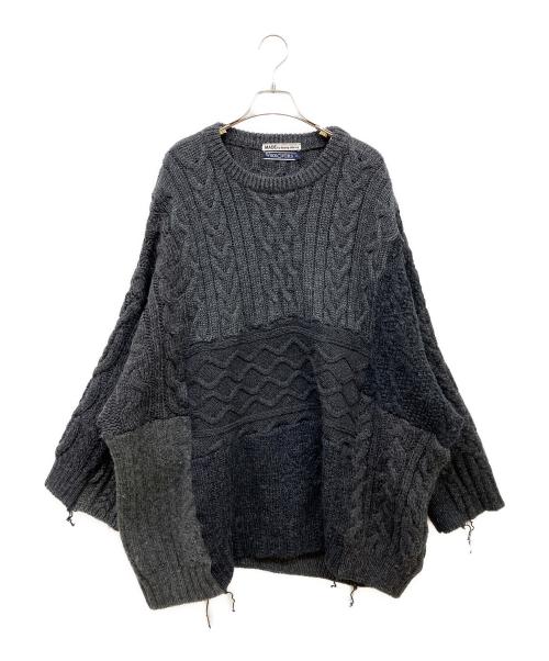 sunny side up（サニーサイドアップ）sunny side up (サニーサイドアップ) リメイクニット グレー サイズ:3の古着・服飾アイテム