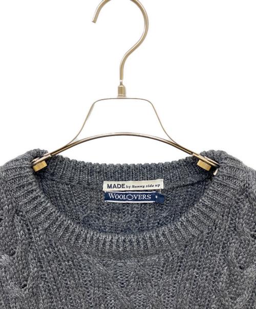 sunny side up（サニーサイドアップ）sunny side up (サニーサイドアップ) リメイクニット グレー サイズ:3の古着・服飾アイテム