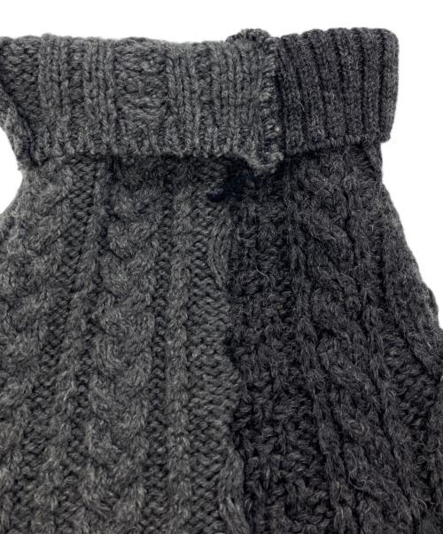 sunny side up（サニーサイドアップ）sunny side up (サニーサイドアップ) リメイクニット グレー サイズ:3の古着・服飾アイテム