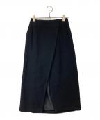 TSURU by MARIKO OIKAWAツルバイマリコオイカワ）の古着「ラップスカート SK-2183060」｜ブラック