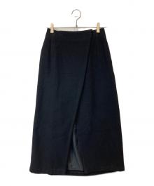 TSURU by MARIKO OIKAWA（ツルバイマリコオイカワ）の古着「ラップスカート SK-2183060」｜ブラック