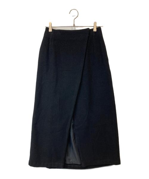 TSURU by MARIKO OIKAWA（ツルバイマリコオイカワ）Tsuru by Mariko Oikawa (ツルバイマリコオイカワ) ラップスカート SK-2183060 ブラック サイズ:36の古着・服飾アイテム