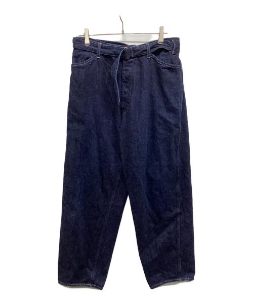 COMOLI（コモリ）COMOLI (コモリ) ベルテッドパンツ インディゴ サイズ:3の古着・服飾アイテム