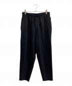 COMME des GARCONS SHIRTコムデギャルソンシャツ）の古着「ポリウールギャバ イージーパンツ」｜ブラック