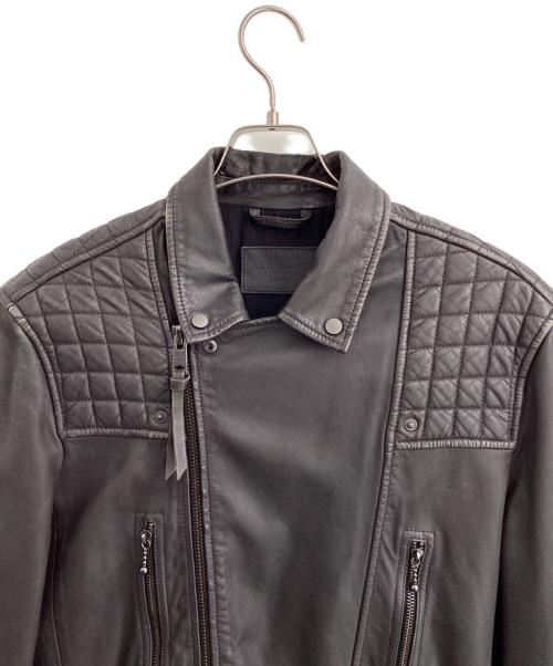ALL SAINTS（オールセインツ）ALL SAINTS (オールセインツ) レザーライダースジャケット ブラック サイズ:Mの古着・服飾アイテム