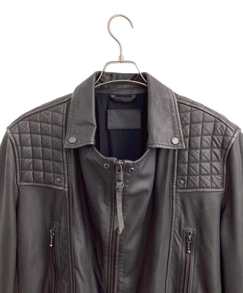 ALL SAINTS（オールセインツ）ALL SAINTS (オールセインツ) レザーライダースジャケット ブラック サイズ:Mの古着・服飾アイテム