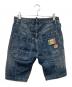 DSQUARED2 (ディースクエアード) ペイントデニムハーフパンツ インディゴ サイズ:46：5000円