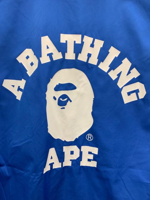 A BATHING APE（ア ベイシング エイプ）A BATHING APE (ア ベイシング エイプ) コーチジャケット ブルー サイズ:Sの古着・服飾アイテム