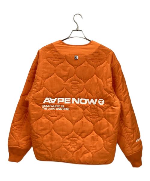 Aape BY A BATHING APE（エーエイプ バイ アベイシングエイプ）Aape BY A BATHING APE (エーエイプ バイ アベイシングエイプ) キルティングジャケット オレンジ サイズ:Mの古着・服飾アイテム