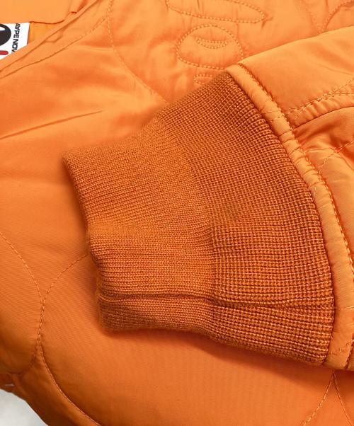 Aape BY A BATHING APE（エーエイプ バイ アベイシングエイプ）Aape BY A BATHING APE (エーエイプ バイ アベイシングエイプ) キルティングジャケット オレンジ サイズ:Mの古着・服飾アイテム