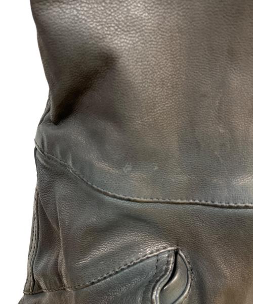 ISAMU KATAYAMA BACKLASH（イサムカタヤマ・バックラッシュ）ISAMU KATAYAMA BACKLASH (イサムカタヤマ・バックラッシュ) ゴードレザー タンニン製品染め モッズコート ブラック サイズ:Mの古着・服飾アイテム