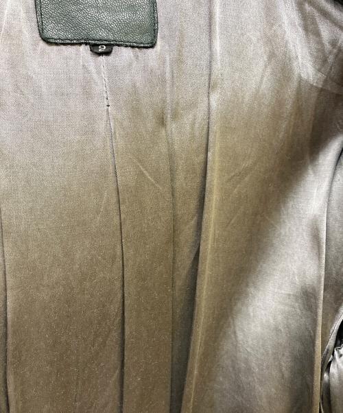 ISAMU KATAYAMA BACKLASH（イサムカタヤマ・バックラッシュ）ISAMU KATAYAMA BACKLASH (イサムカタヤマ・バックラッシュ) ゴードレザー タンニン製品染め モッズコート ブラック サイズ:Mの古着・服飾アイテム