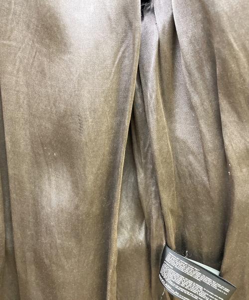 ISAMU KATAYAMA BACKLASH（イサムカタヤマ・バックラッシュ）ISAMU KATAYAMA BACKLASH (イサムカタヤマ・バックラッシュ) ゴードレザー タンニン製品染め モッズコート ブラック サイズ:Mの古着・服飾アイテム