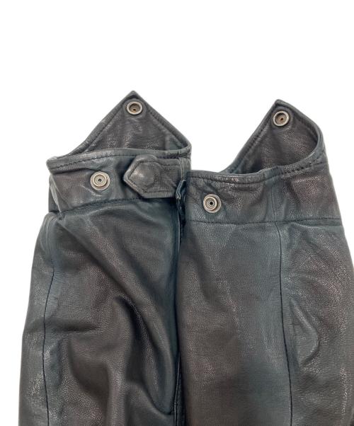 ISAMU KATAYAMA BACKLASH（イサムカタヤマ・バックラッシュ）ISAMU KATAYAMA BACKLASH (イサムカタヤマ・バックラッシュ) ゴードレザー タンニン製品染め モッズコート ブラック サイズ:Mの古着・服飾アイテム