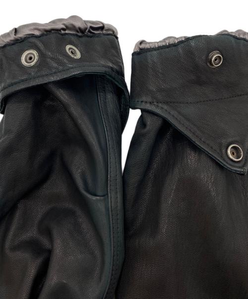 ISAMU KATAYAMA BACKLASH（イサムカタヤマ・バックラッシュ）ISAMU KATAYAMA BACKLASH (イサムカタヤマ・バックラッシュ) ゴードレザー タンニン製品染め モッズコート ブラック サイズ:Mの古着・服飾アイテム