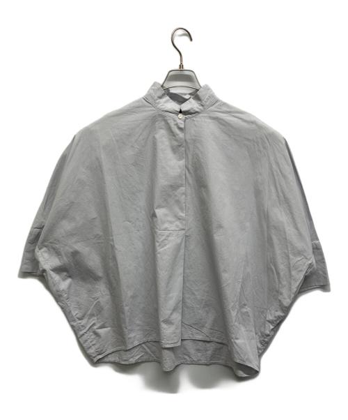mizuiro-ind（ミズイロインド）mizuiro-ind (ミズイロインド) スキッパーシャツ ライトグレー サイズ:Freeの古着・服飾アイテム