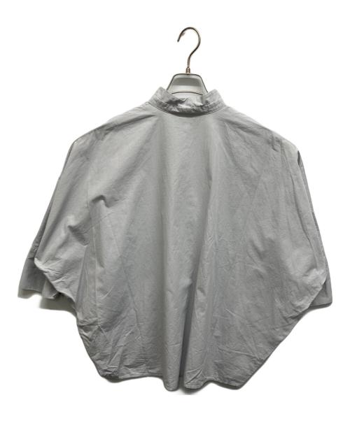 mizuiro-ind（ミズイロインド）mizuiro-ind (ミズイロインド) スキッパーシャツ ライトグレー サイズ:Freeの古着・服飾アイテム