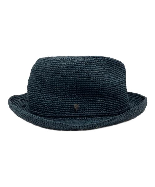 KAMINSKI XY（カミンスキー）KAMINSKI XY (カミンスキー) ストローハット ブルーの古着・服飾アイテム