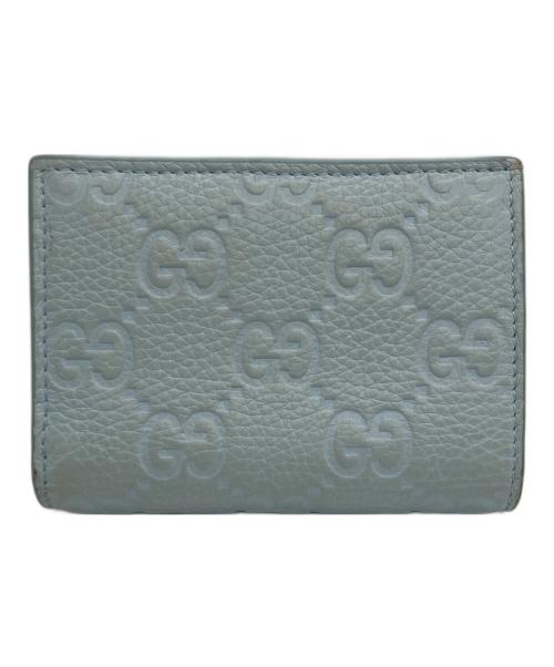 GUCCI（グッチ）GUCCI (グッチ) 2つ折り財布 ライトブルーの古着・服飾アイテム