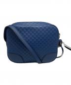 GUCCIグッチ）の古着「マイクログッチシマ ショルダーバッグ　449413」｜ブルー