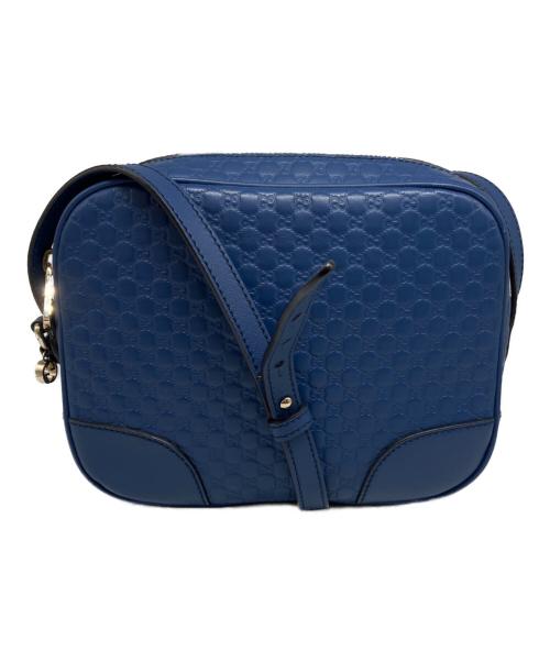 GUCCI（グッチ）GUCCI (グッチ) マイクログッチシマ ショルダーバッグ　449413 ブルー サイズ:-の古着・服飾アイテム