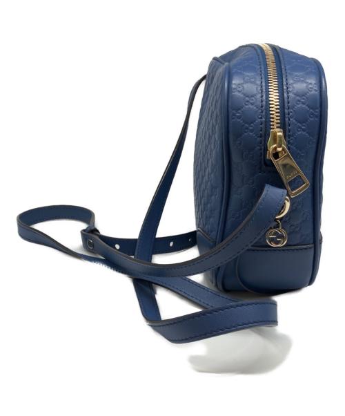 GUCCI（グッチ）GUCCI (グッチ) マイクログッチシマ ショルダーバッグ　449413 ブルー サイズ:-の古着・服飾アイテム