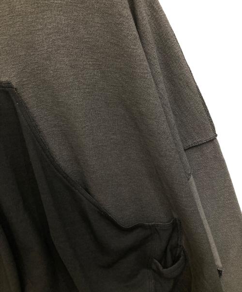 asparagus（アスパラガス）asparagus (アスパラガス) Description inside out pocket oversized HD ブラック サイズ:M 未使用品の古着・服飾アイテム