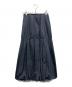 emmi atelier（エミアトリエ）の古着「eco 撥水ティアードボリュームスカート」｜ネイビー