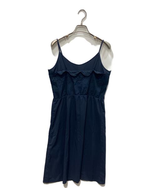 FRAY ID（フレイ アイディー）FRAY ID (フレイ アイディー) スカラエンドカットワークレースワンピース ネイビー 未使用品の古着・服飾アイテム