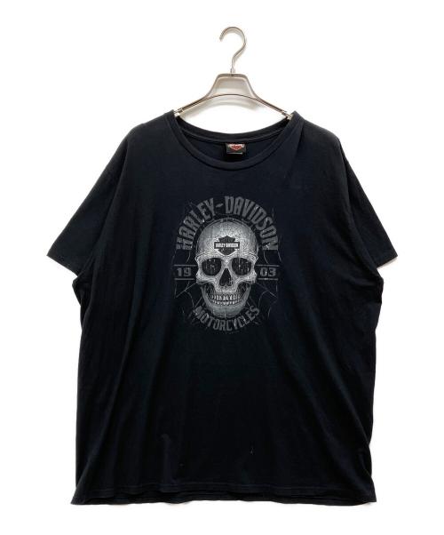 HARLEY-DAVIDSON（ハーレーダビッドソン）HARLEY-DAVIDSON (ハーレーダビッドソン) プリントTシャツ ブラック サイズ:3XLの古着・服飾アイテム