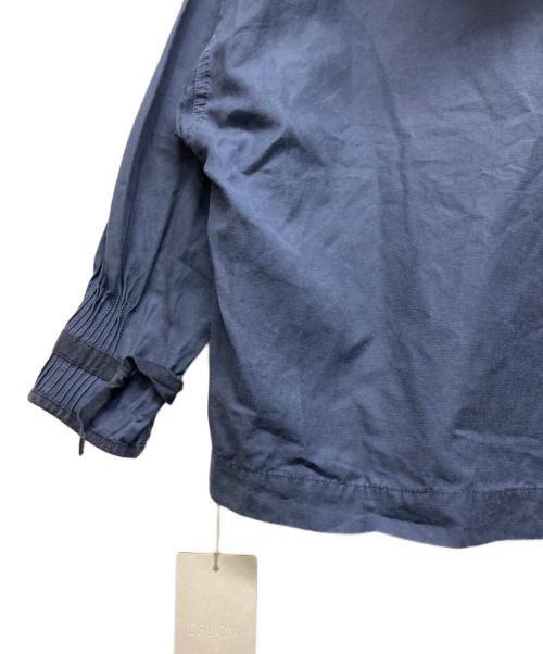 ESLOW（エスロー）ESLOW (エスロー) フード付レースアップブラウス ネイビー サイズ:2の古着・服飾アイテム