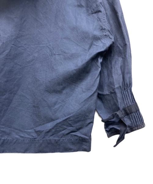 ESLOW（エスロー）ESLOW (エスロー) フード付レースアップブラウス ネイビー サイズ:2の古着・服飾アイテム