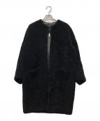 muller of yoshiokuboミュラーオブヨシオクボ）の古着「ムートンファーコート」｜ブラック