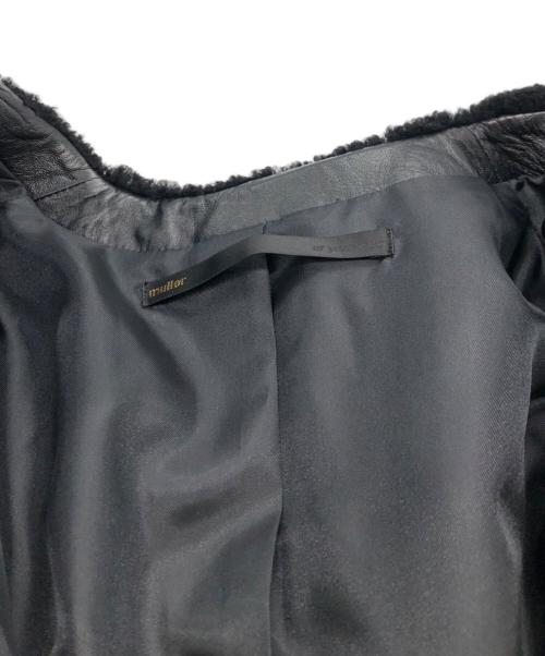 muller of yoshiokubo（ミュラーオブヨシオクボ）muller of yoshiokubo (ミュラーオブヨシオクボ) ムートンファーコート ブラック サイズ:36の古着・服飾アイテム