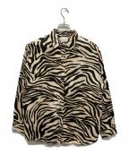 ）の古着「ゼブラシャツ」｜ベージュ