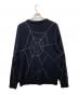 TATTOO STUDIO YAMADA (タトゥースタジオヤマダ) SPIDERWEB BOUCLE COTTON CARDIGAN ブラック サイズ:L：37000円