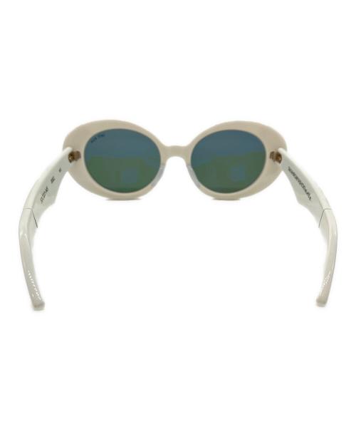 TAKAHIROMIYASHITATheLeftEye.（タカヒロ ミヤシタ ザ レフトアイ）TAKAHIROMIYASHITATheLeftEye. (タカヒロ ミヤシタ ザ レフトアイ) オーバルシェイプサングラス ホワイト サイズ:53□23-145の古着・服飾アイテム