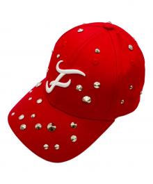 Fake As Flowers（フェイク アス フラワーズ）の古着「studed fraves cap "red"」｜レッド
