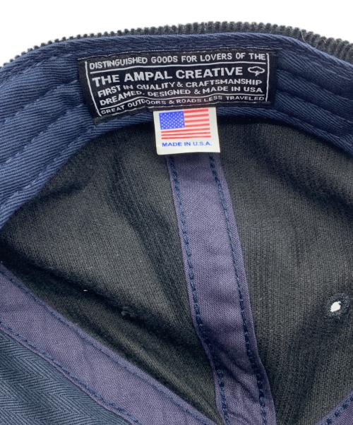 The Ampal Creative（アンパルクリエイティブ）The Ampal Creative (アンパルクリエイティブ) BLUE GROOVE コーデュロイキャップ ブラックの古着・服飾アイテム