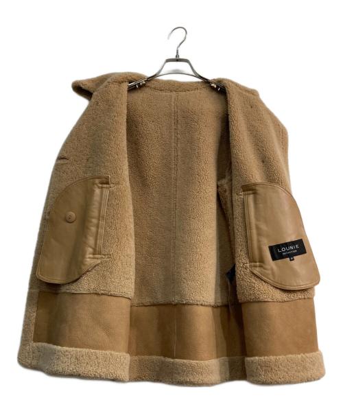 LOUNIE（ルーニー）LOUNIE (ルーニー) ムートンコート ブラウン サイズ:36の古着・服飾アイテム