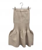 CFCLシーエフシーエル）の古着「FLUTED MERMAID SKIRT」｜ベージュ
