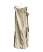 styling/スタイリング）の古着「バックサテン2wayラップスカート」｜ベージュ