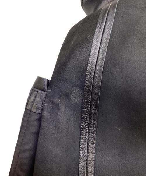 CLANE（クラネ）CLANE (クラネ) BACK CROSS RAM LEATHER JACKET ブラック サイズ:1の古着・服飾アイテム