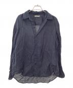 Plageプラージュ）の古着「Ramie Cotton シャツ」｜ブラック