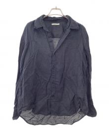 Plage（プラージュ）の古着「Ramie Cotton シャツ」｜ブラック