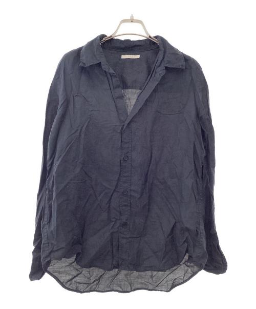 Plage（プラージュ）Plage (プラージュ) Ramie Cotton シャツ ブラック サイズ:Freeの古着・服飾アイテム