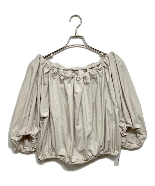 uncrave（アンクレイヴ）uncrave (アンクレイヴ) 撥水メモリータフタブラウス アイボリー サイズ:Fの古着・服飾アイテム