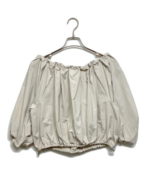 uncrave（アンクレイヴ）uncrave (アンクレイヴ) 撥水メモリータフタブラウス アイボリー サイズ:Fの古着・服飾アイテム