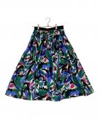 ANAYIアナイ）の古着「フレアスカート 102327-11-110」｜ブルー×グリーン